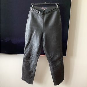 Esteva  motorcycle leather pants bought Germany 1990with liner Sz 6 - 10